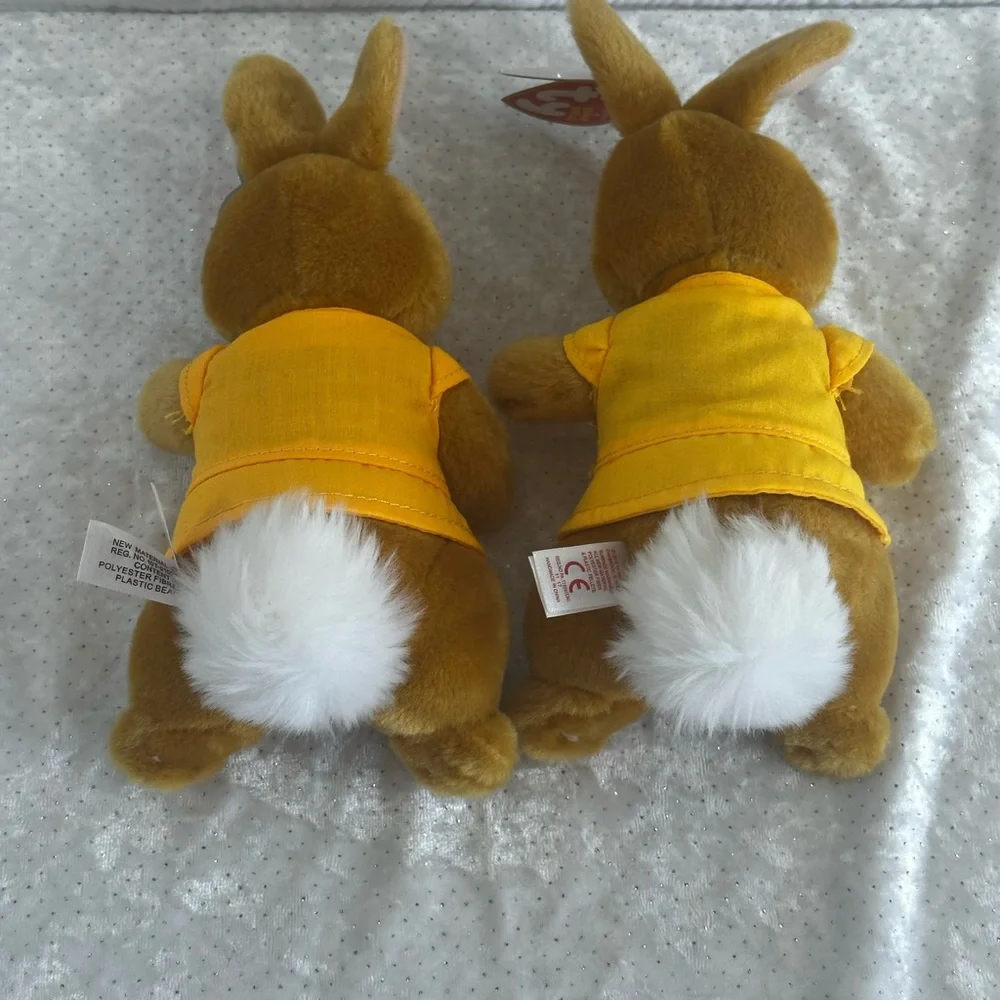 Ty Beannie Babies Peter Rabbit “Mopsy” Set of 2 2018 Movie Edition with tags